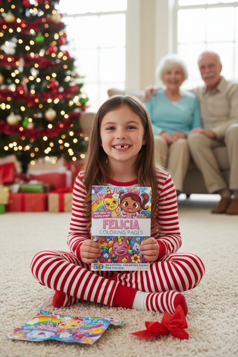 Felicia Christmas coloring pages gift