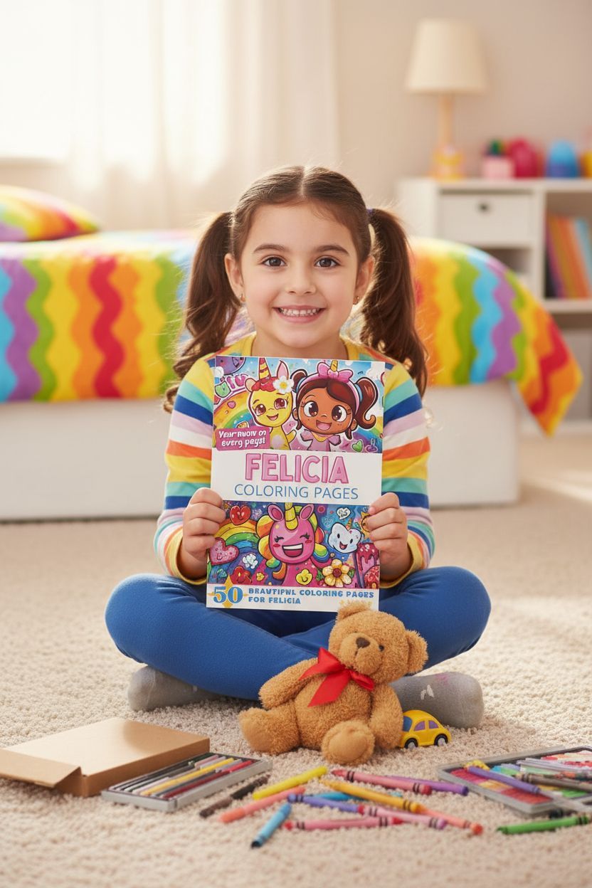 Felicia personal coloring pages