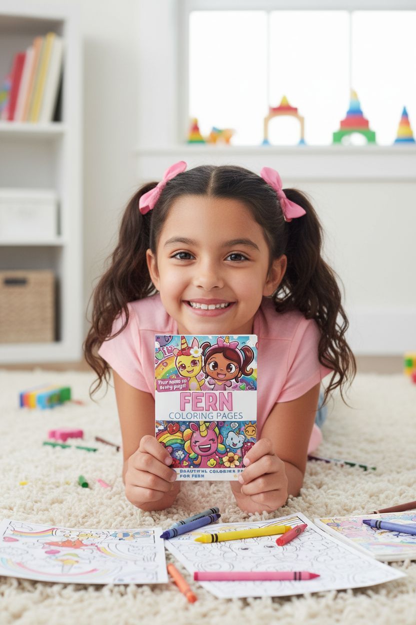 Fern personal coloring pages