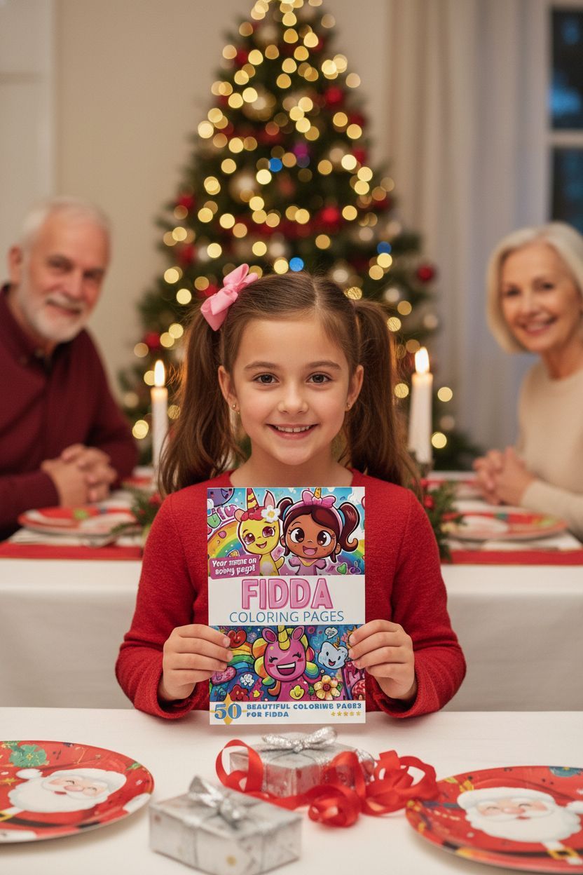 Fidda Christmas coloring pages gift