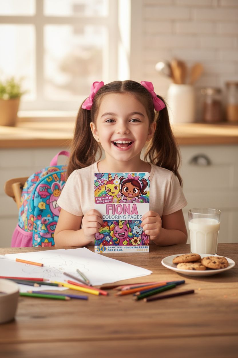 Fiona personal coloring pages