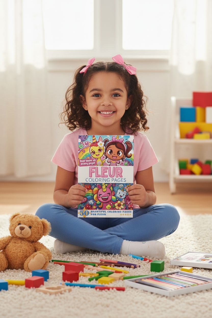 Fleur personal coloring pages