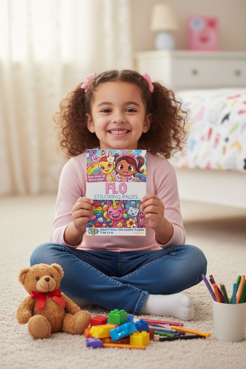 Flo personal coloring pages