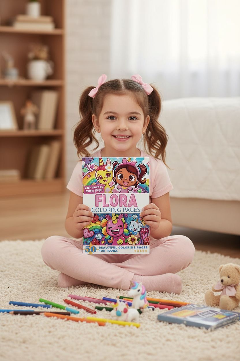 Flora personal coloring pages