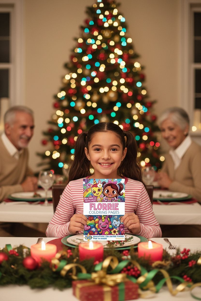 Florrie Christmas coloring pages gift