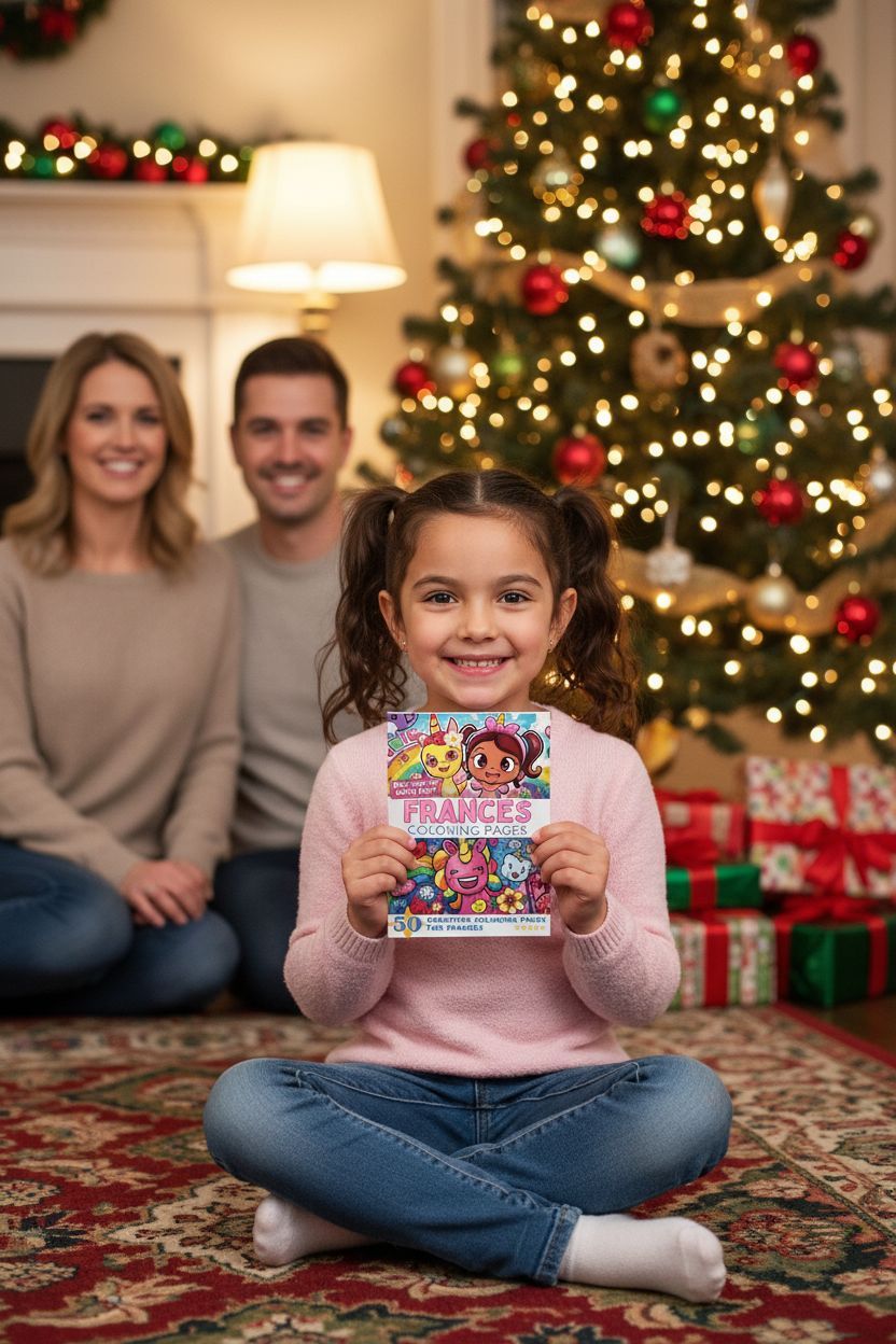 Frances Christmas coloring pages gift