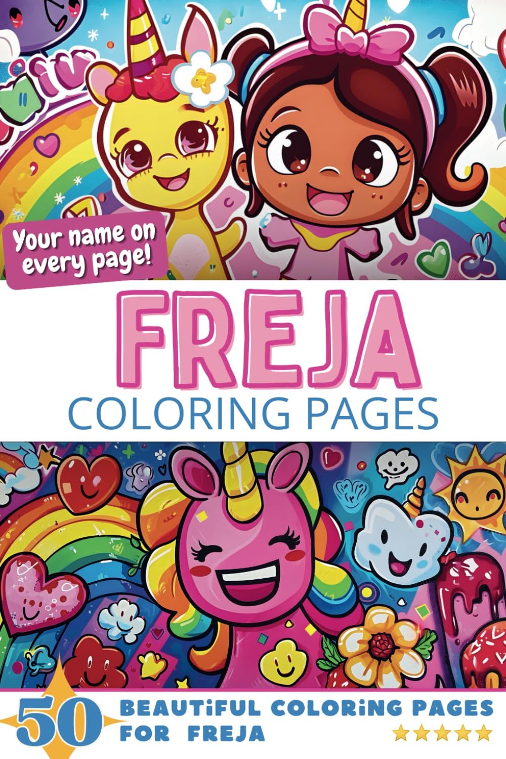 Freja Coloring Book Cover