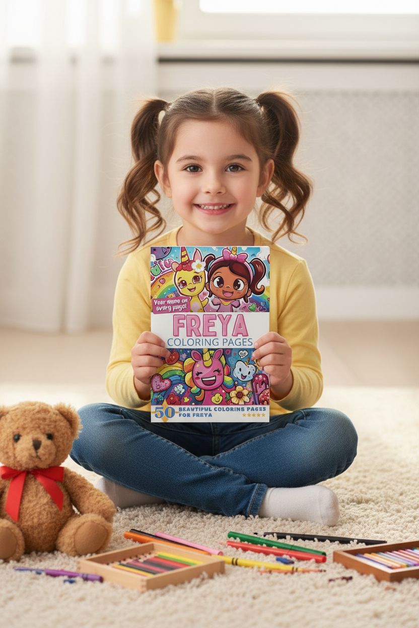 Freya personal coloring pages