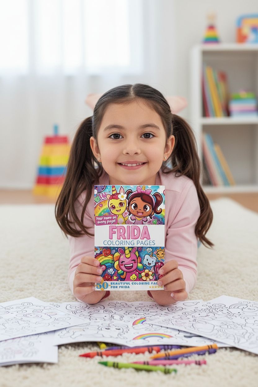 Frida personal coloring pages