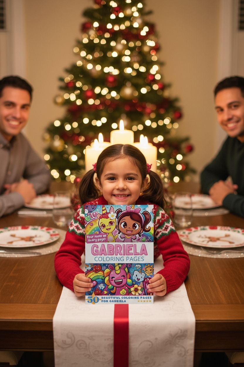 Gabriela Christmas coloring pages gift