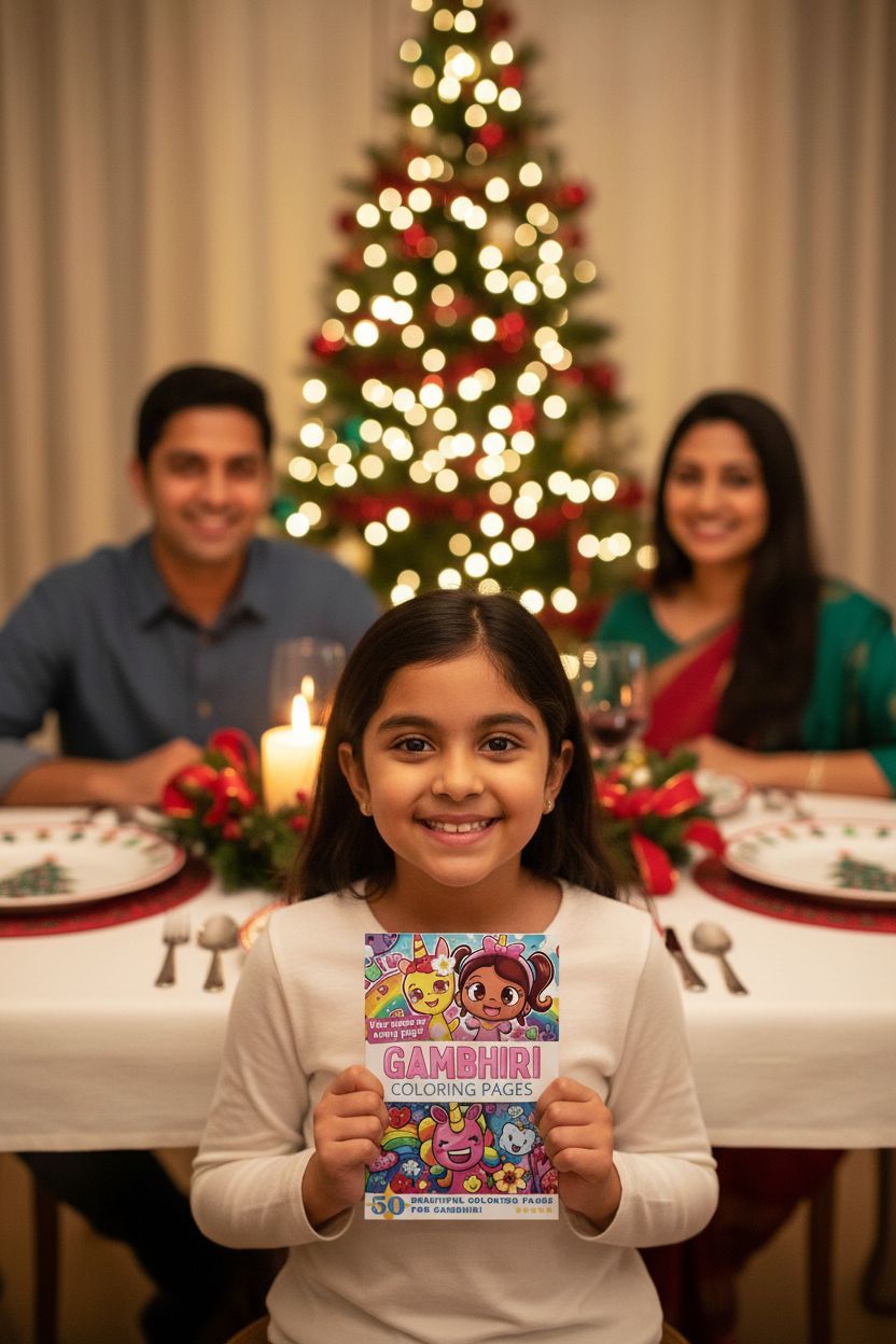 Gambhiri Christmas coloring pages gift