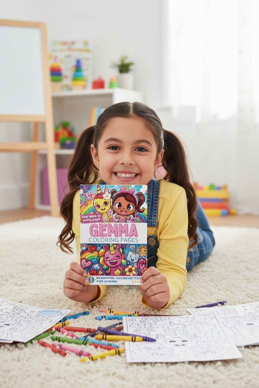 Gemma personal coloring pages