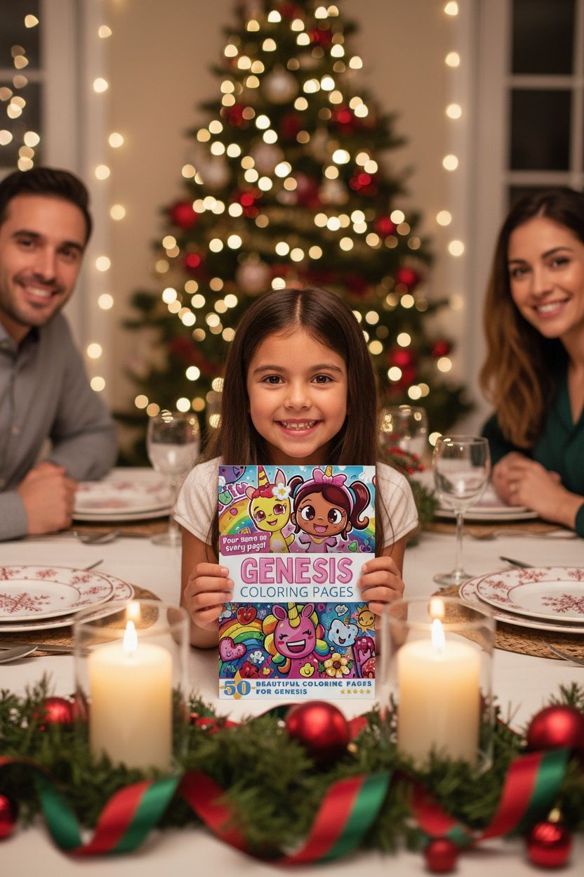 Genesis Christmas coloring pages gift