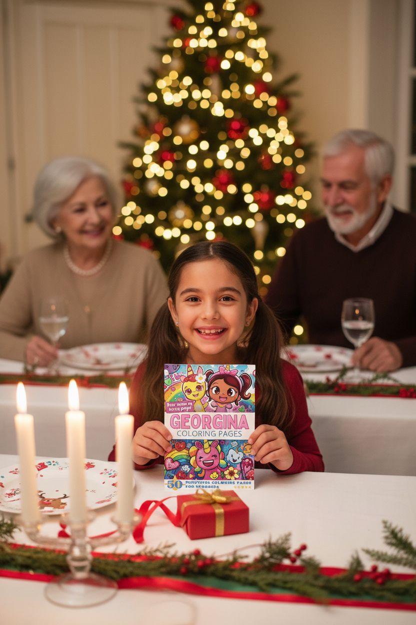 Georgina Christmas coloring pages gift