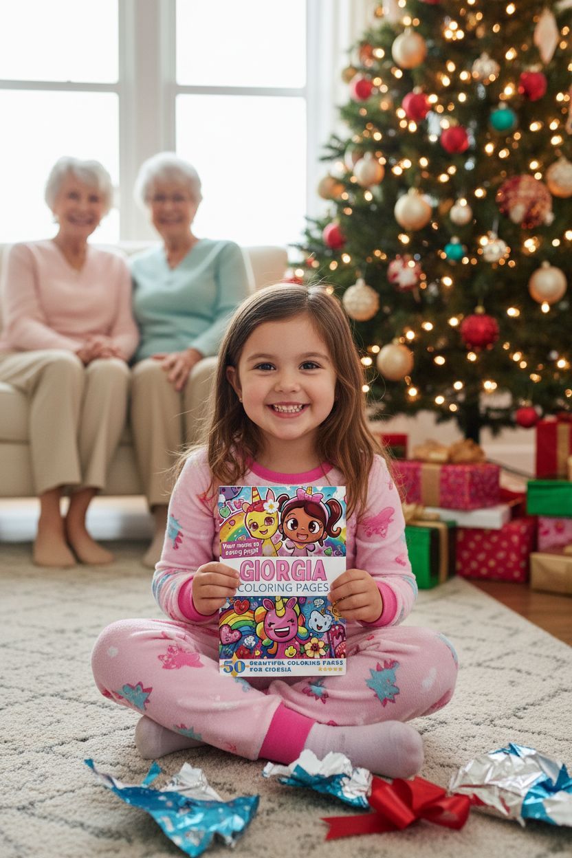 Giorgia Christmas coloring pages gift