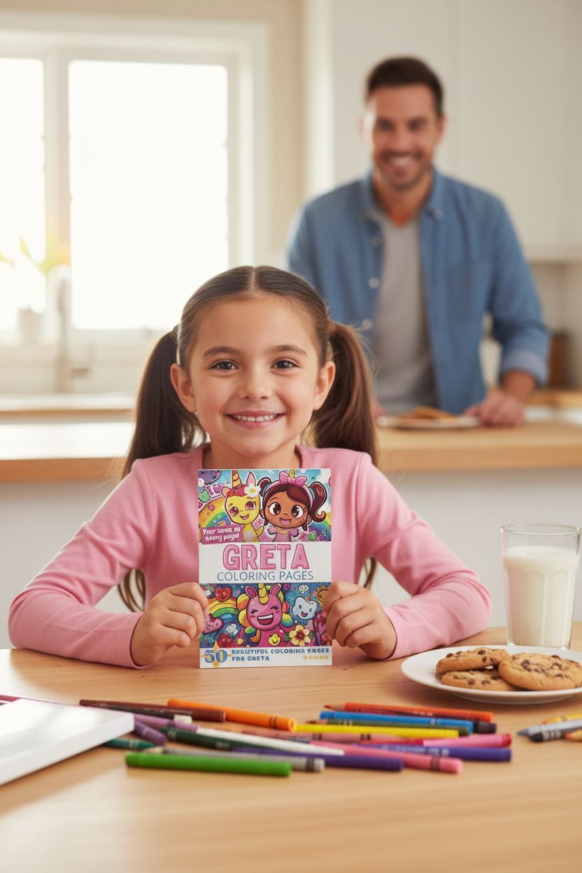 Greta personal coloring pages