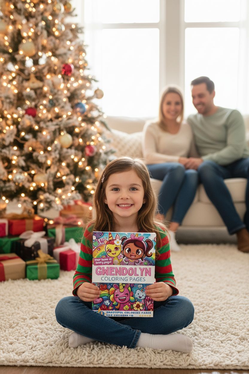 Gwendolyn Christmas coloring pages gift