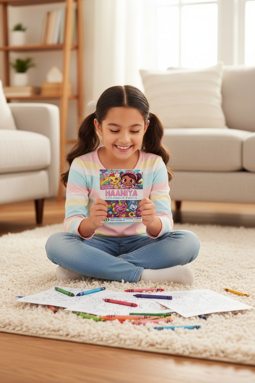 Haaniya personal coloring pages