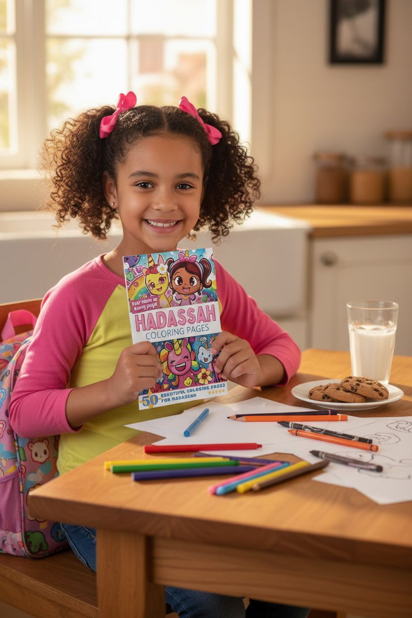 Hadassah personal coloring pages