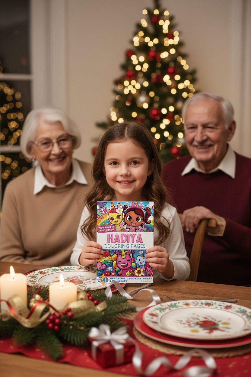 Hadiya Christmas coloring pages gift