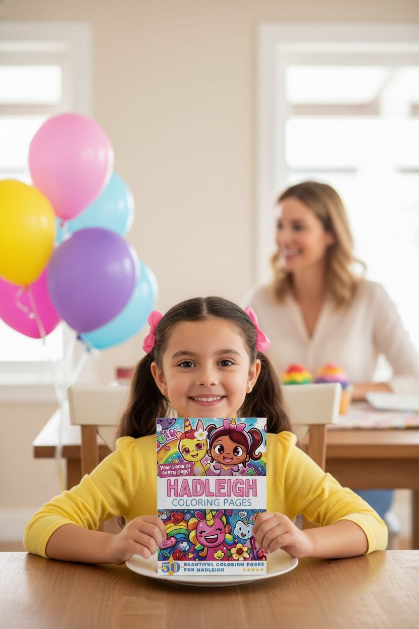 Hadleigh coloring book in use