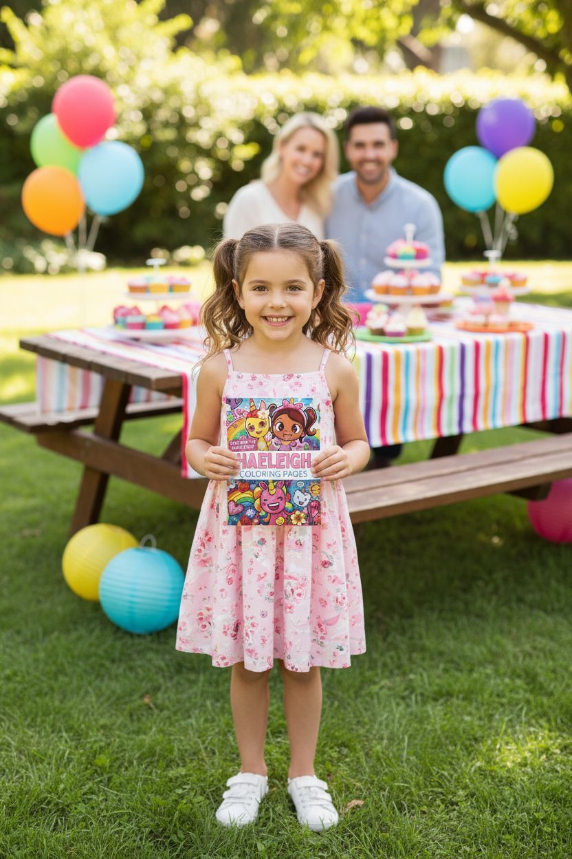 Haeleigh coloring book in use