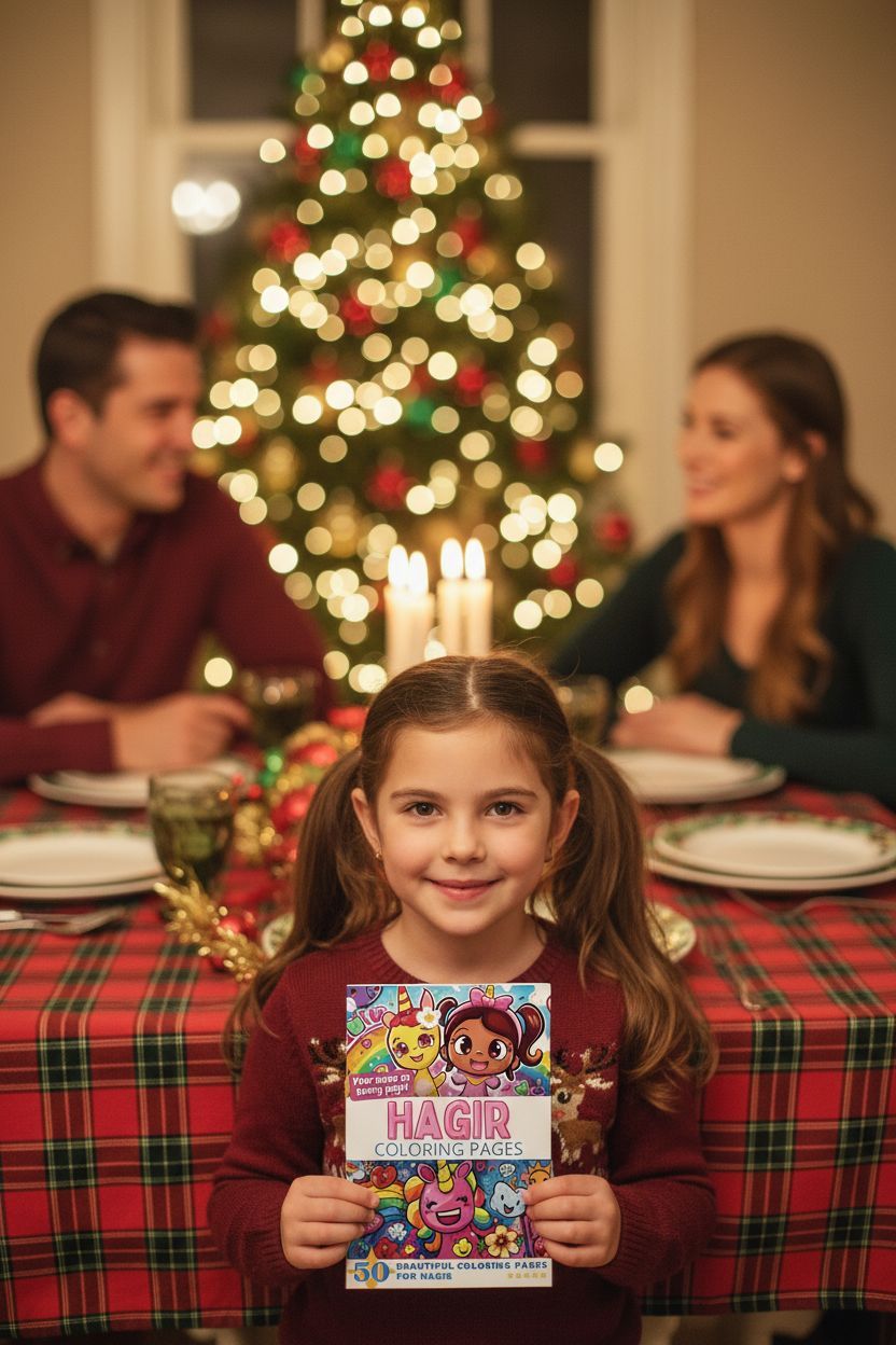 Hagir Christmas coloring pages gift