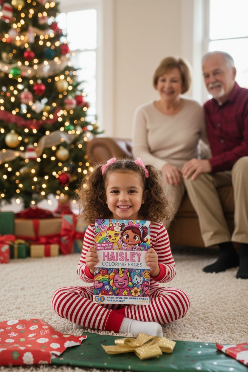 Haisley Christmas coloring pages gift