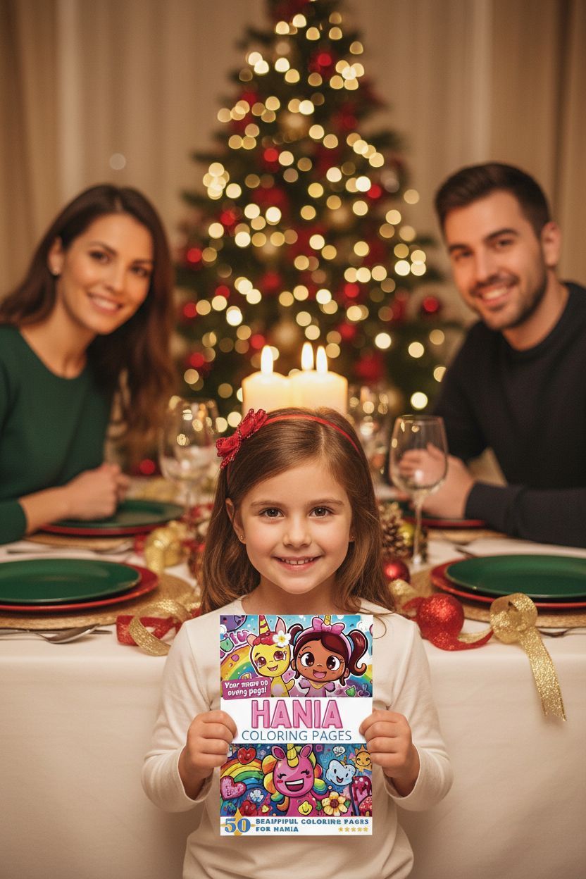Hania Christmas coloring pages gift