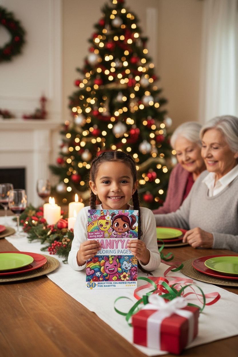 Haniyya Christmas coloring pages gift