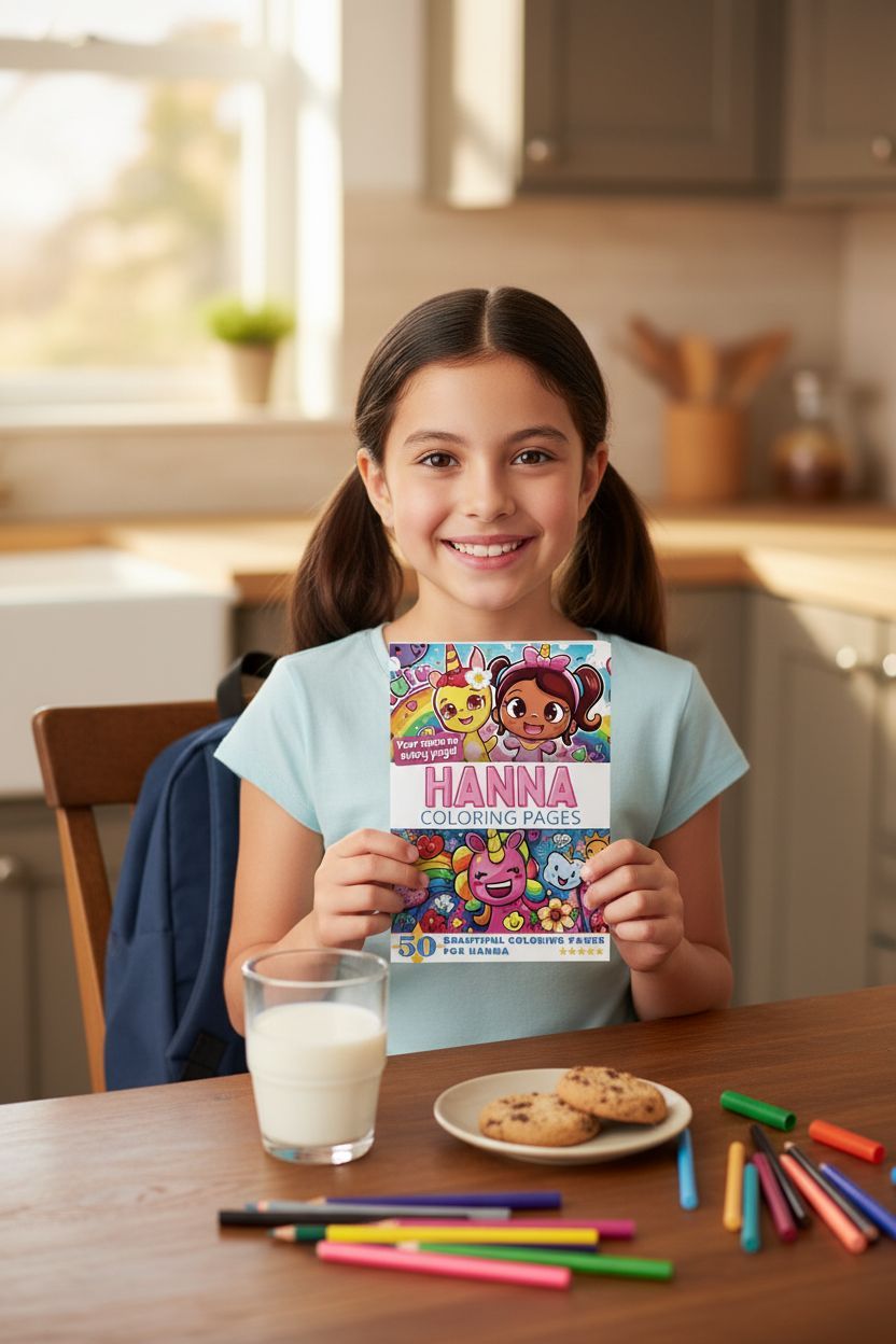 Hanna personal coloring pages