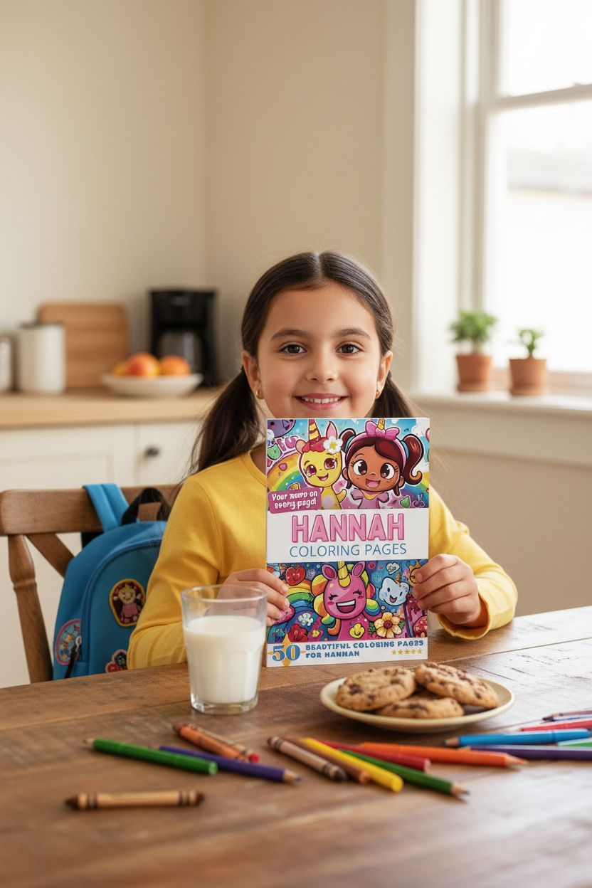 Hannah personal coloring pages