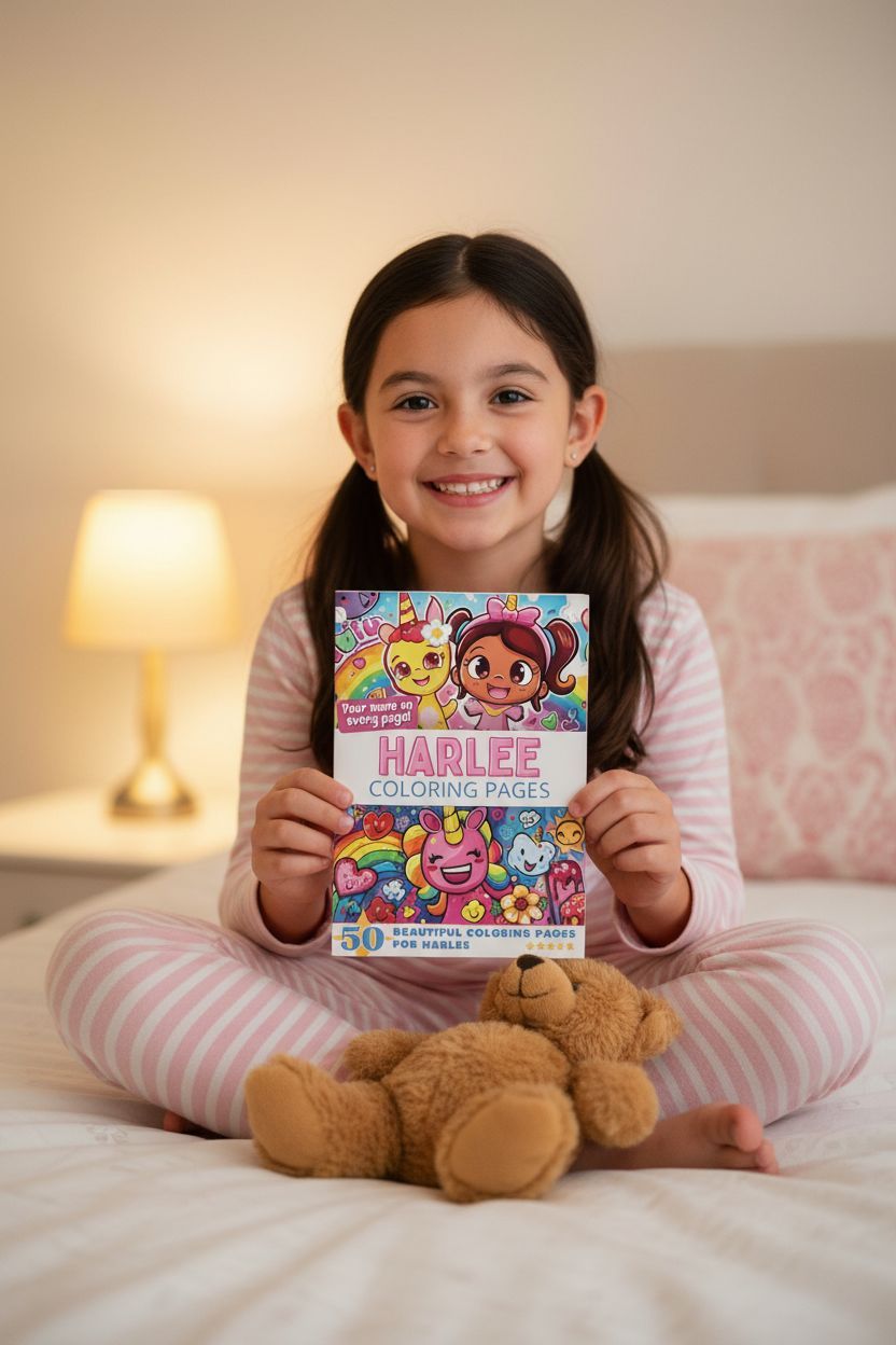 Harlee personal coloring pages