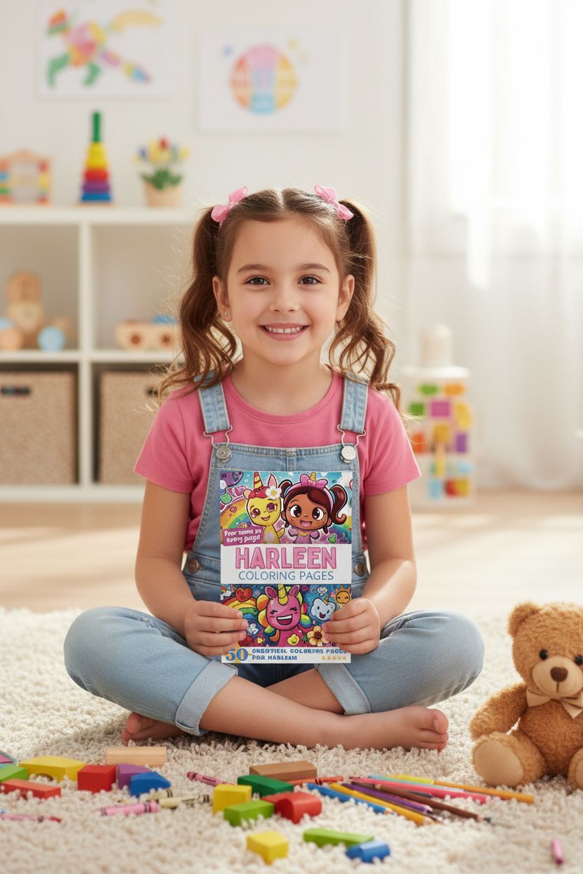 Harleen personal coloring pages