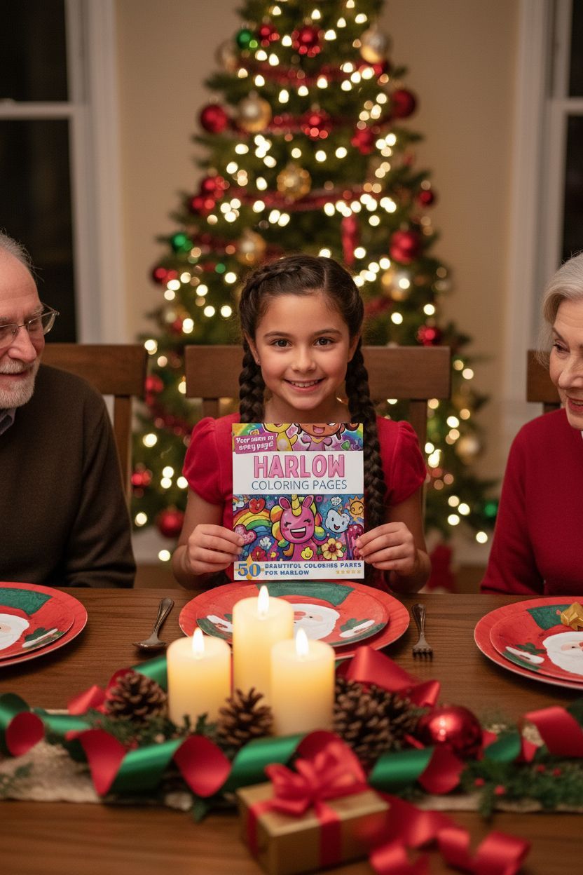 Harlow Christmas coloring pages gift