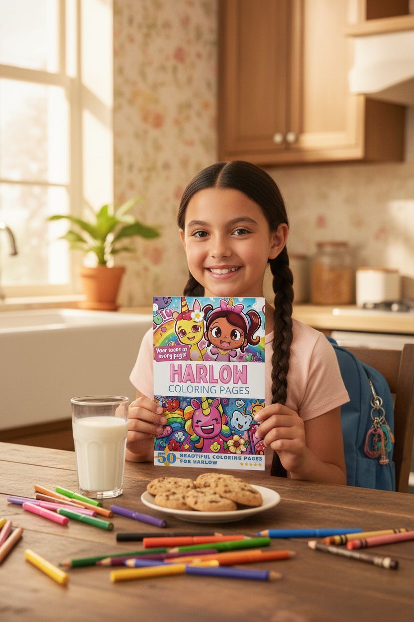 Harlow personal coloring pages