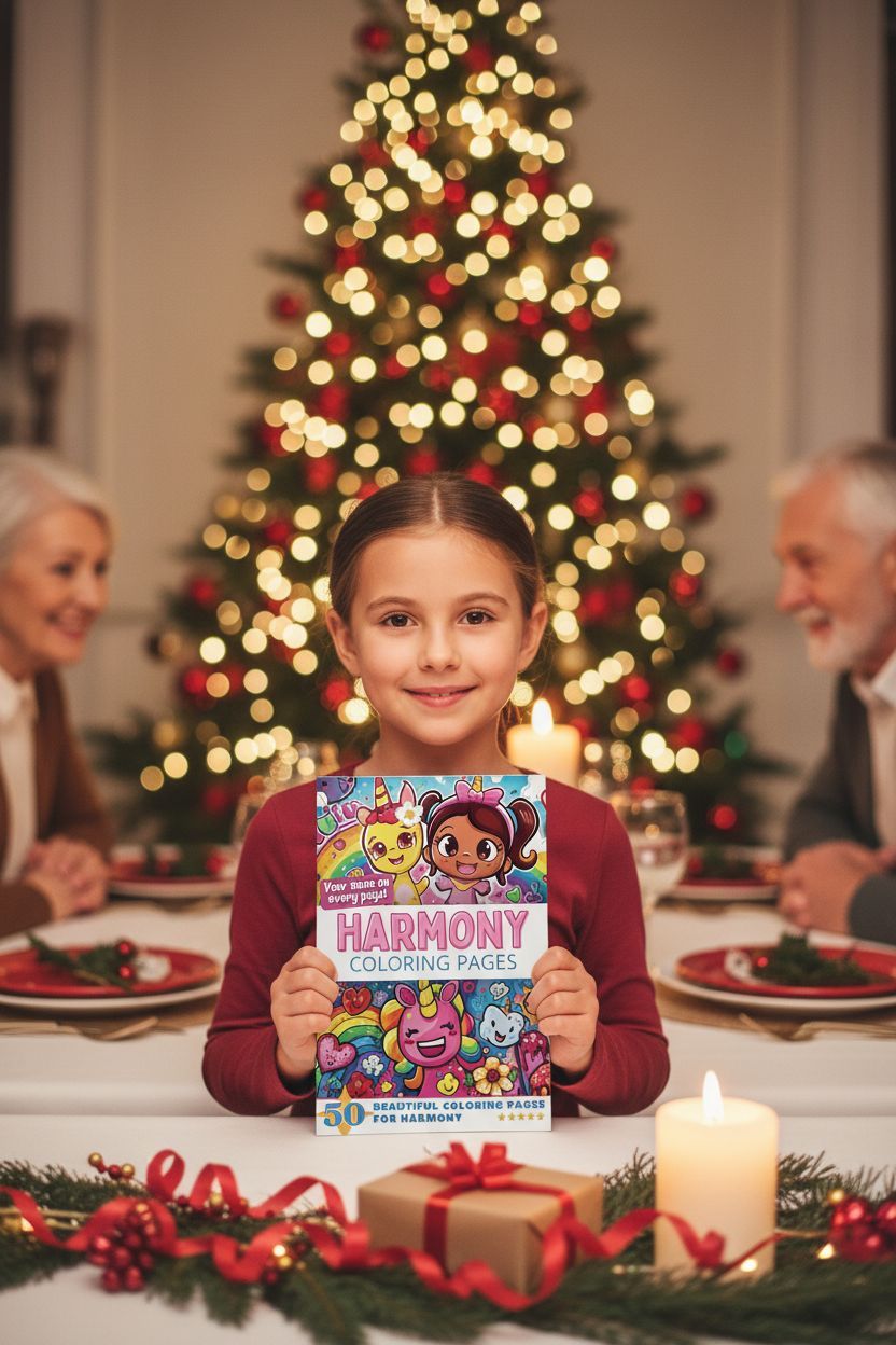 Harmony Christmas coloring pages gift