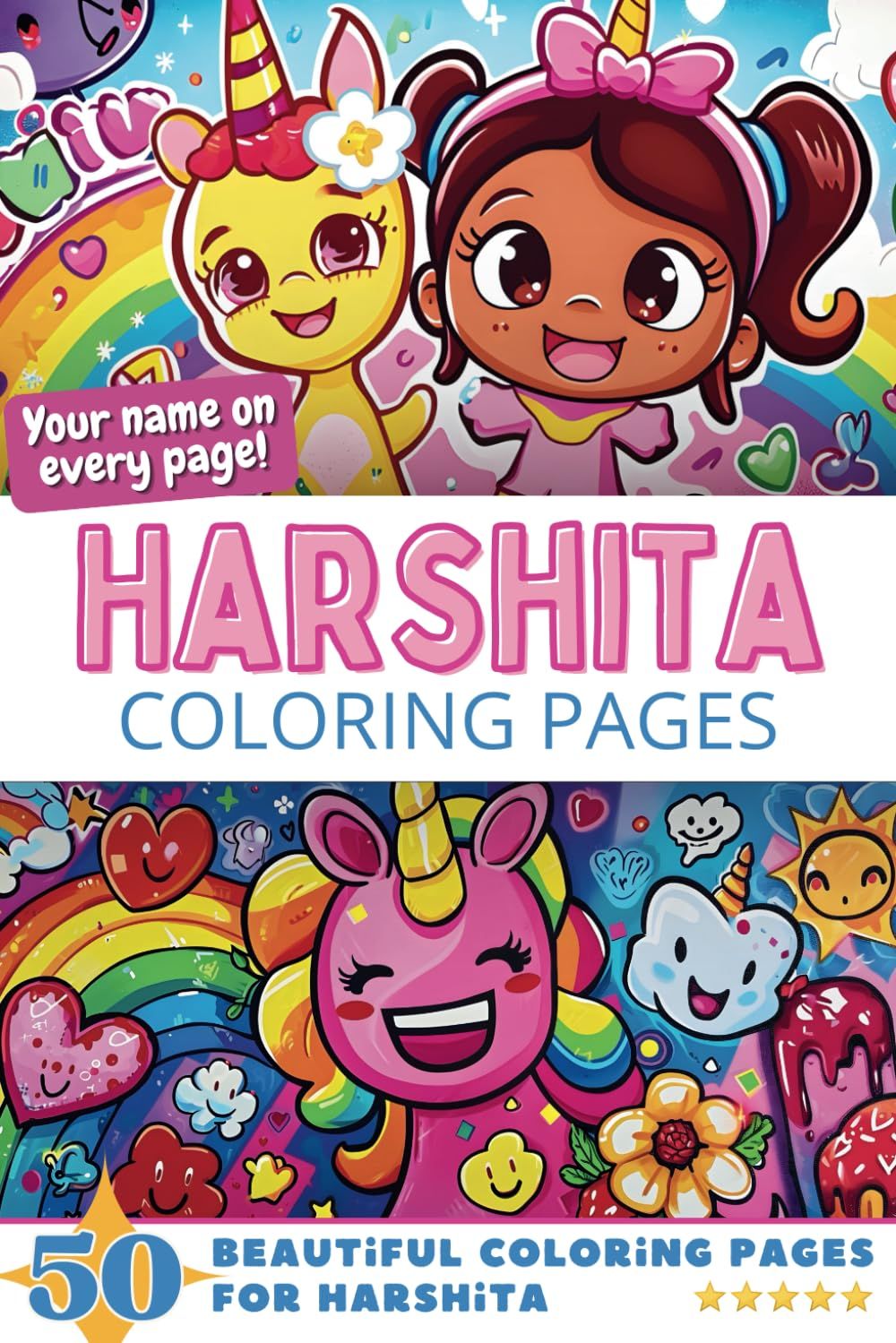 Harshita Coloring Book Cover