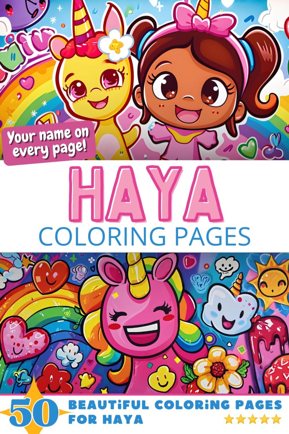 Haya Coloring Book Cover
