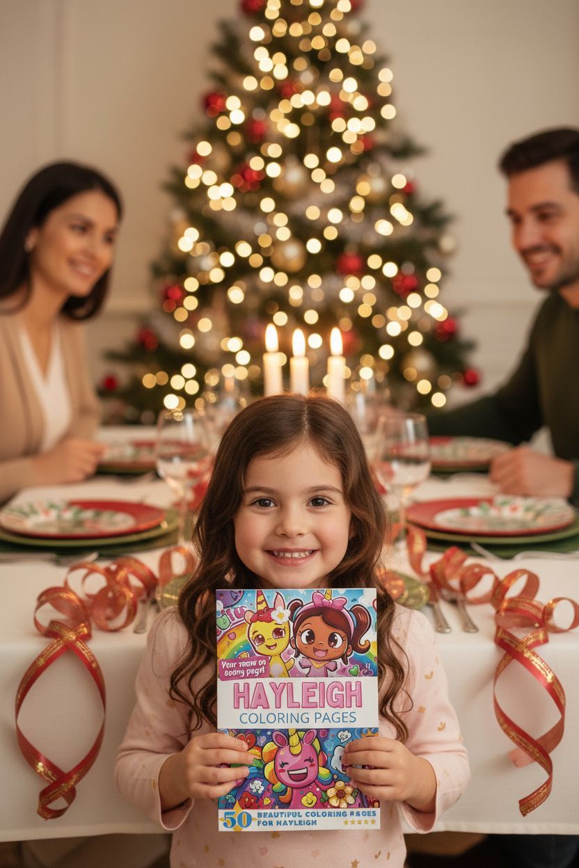 Hayleigh Christmas coloring pages gift
