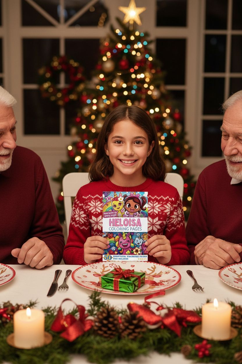 Heloisa Christmas coloring pages gift