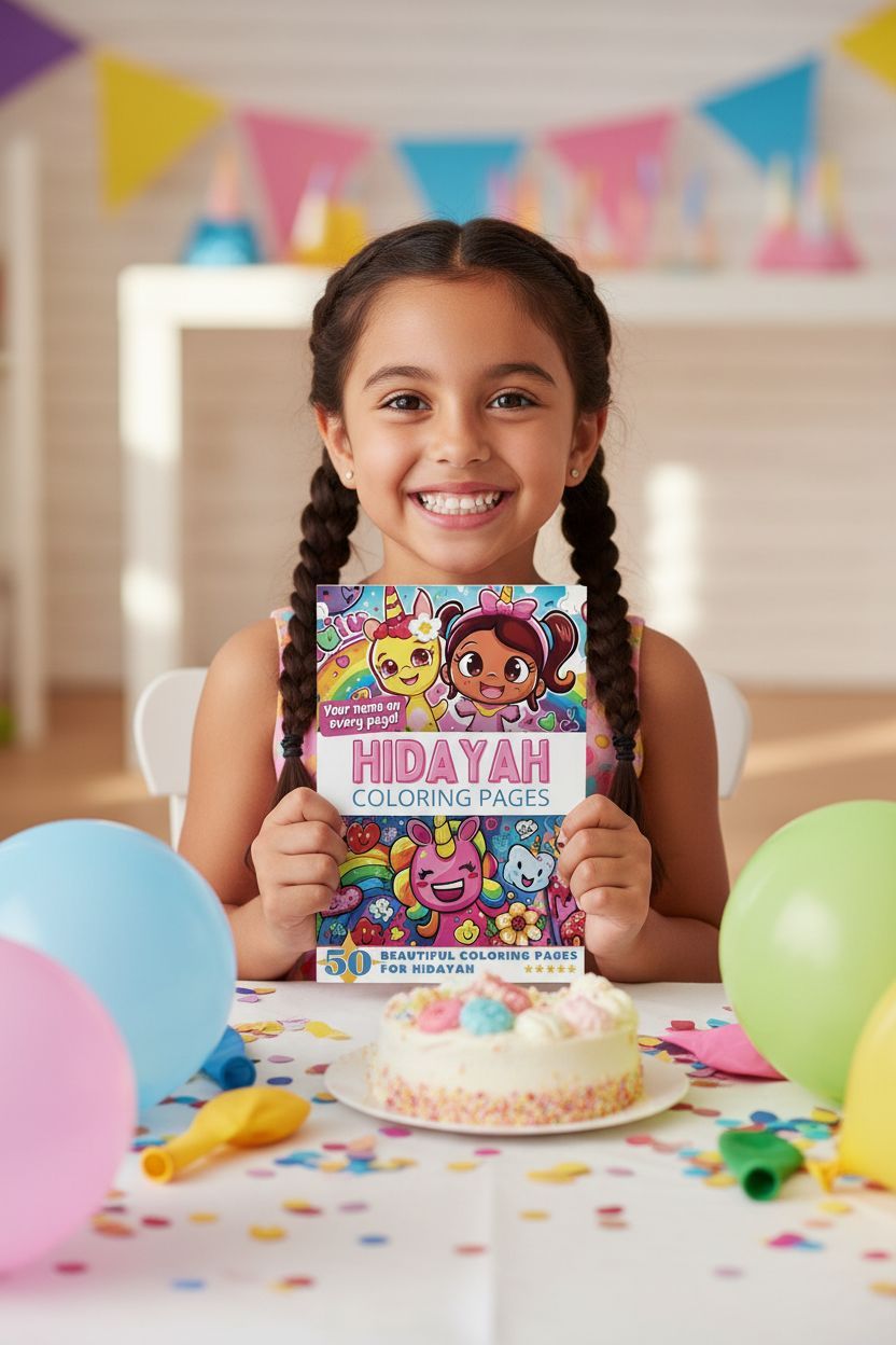 Hidayah coloring book in use
