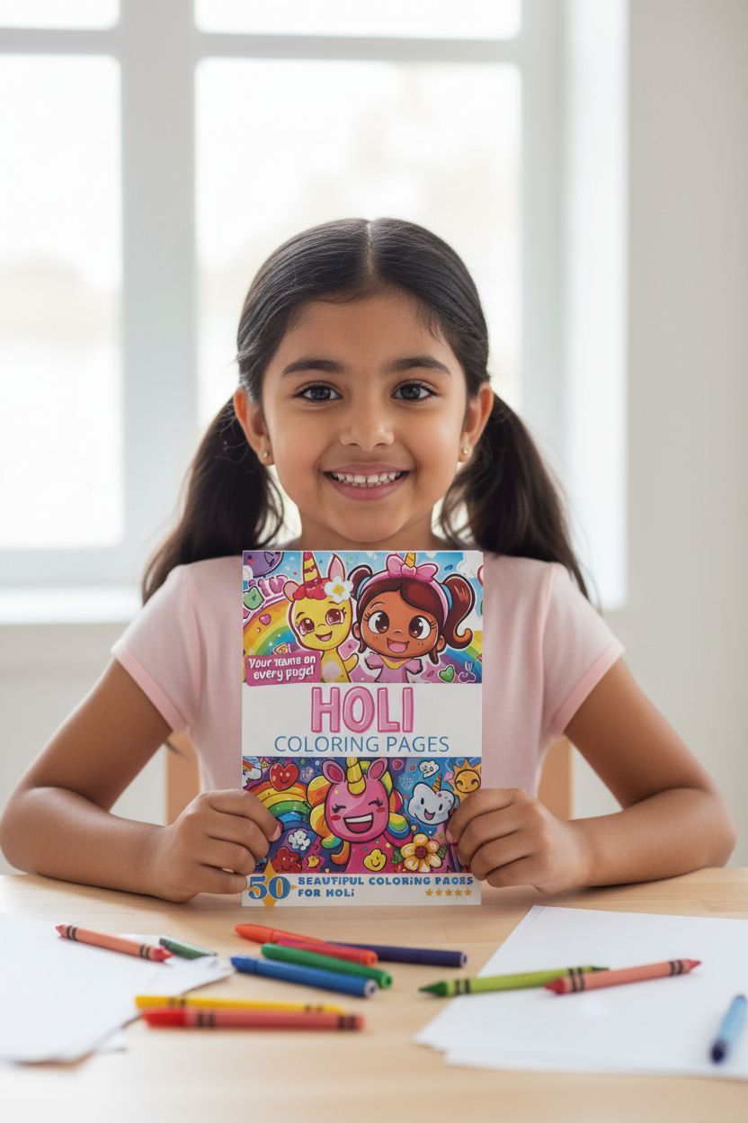 Holi personal coloring pages