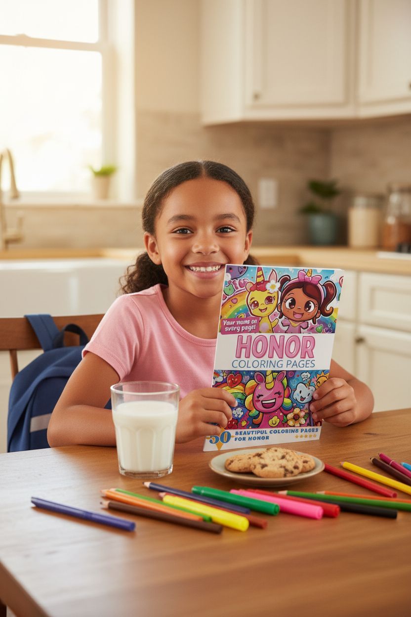 Honor personal coloring pages