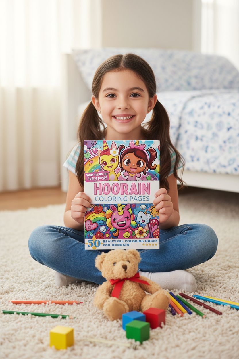 Hoorain personal coloring pages