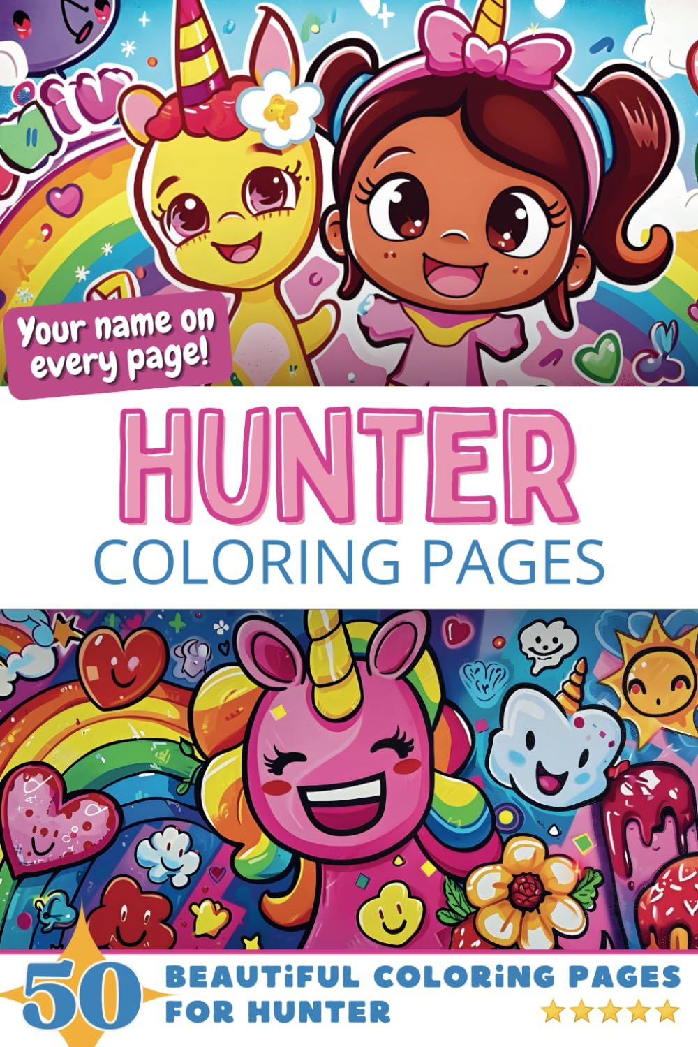 Hunter Coloring Book Cover