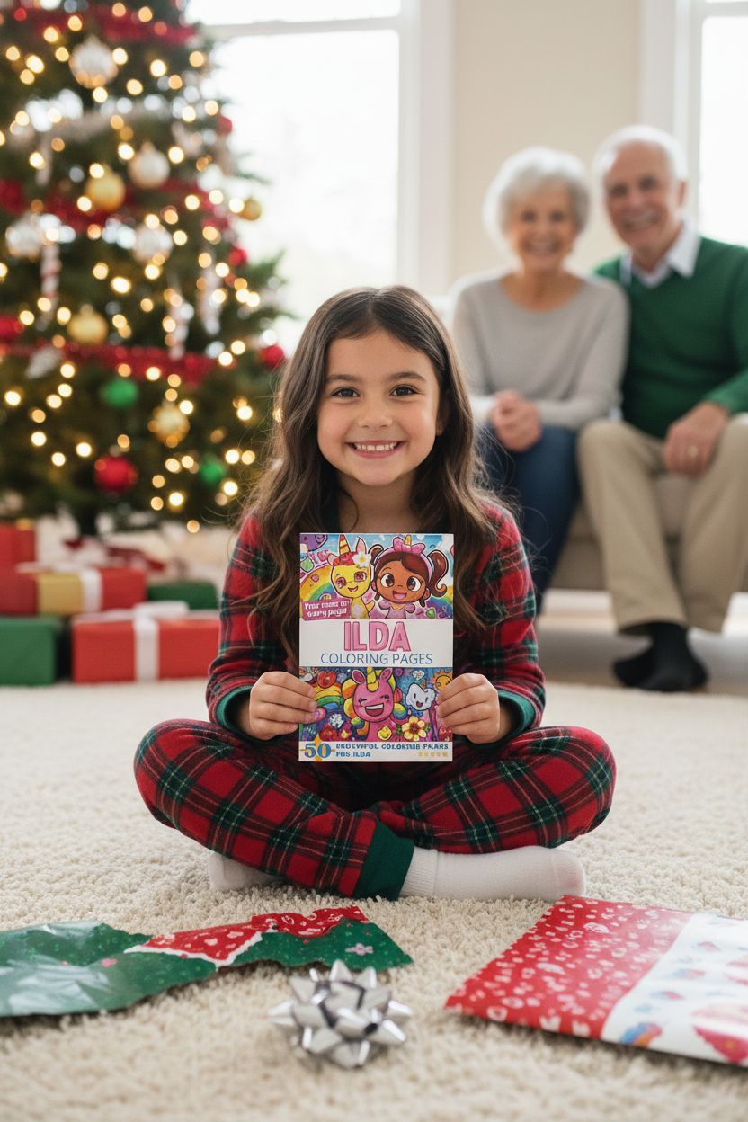 Ilda Christmas coloring pages gift