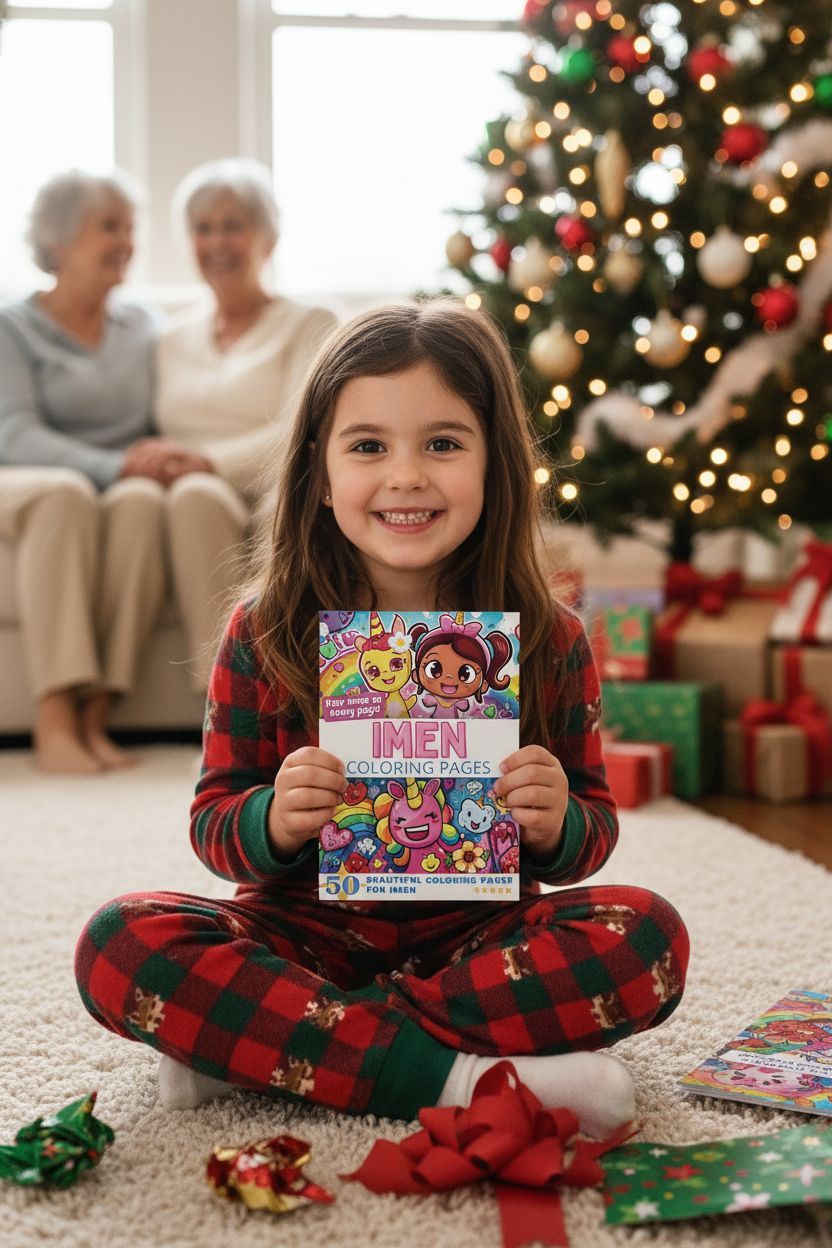 Imen Christmas coloring pages gift