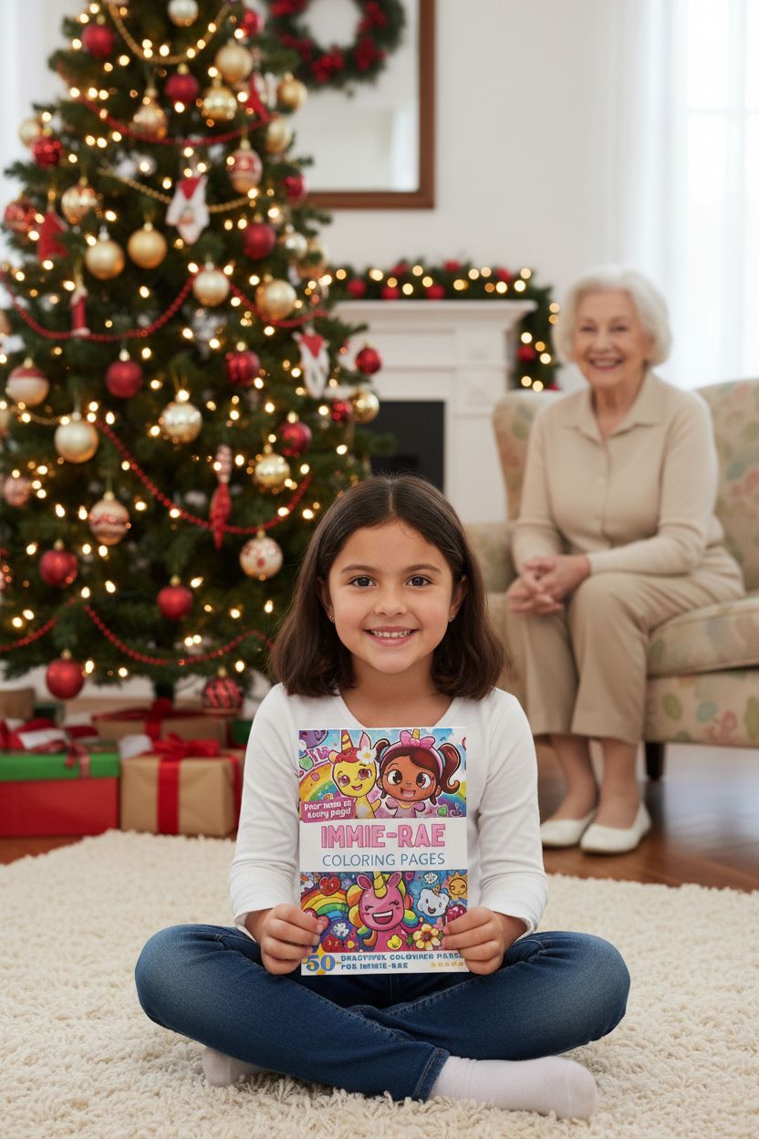 Immie-Rae Christmas coloring pages gift