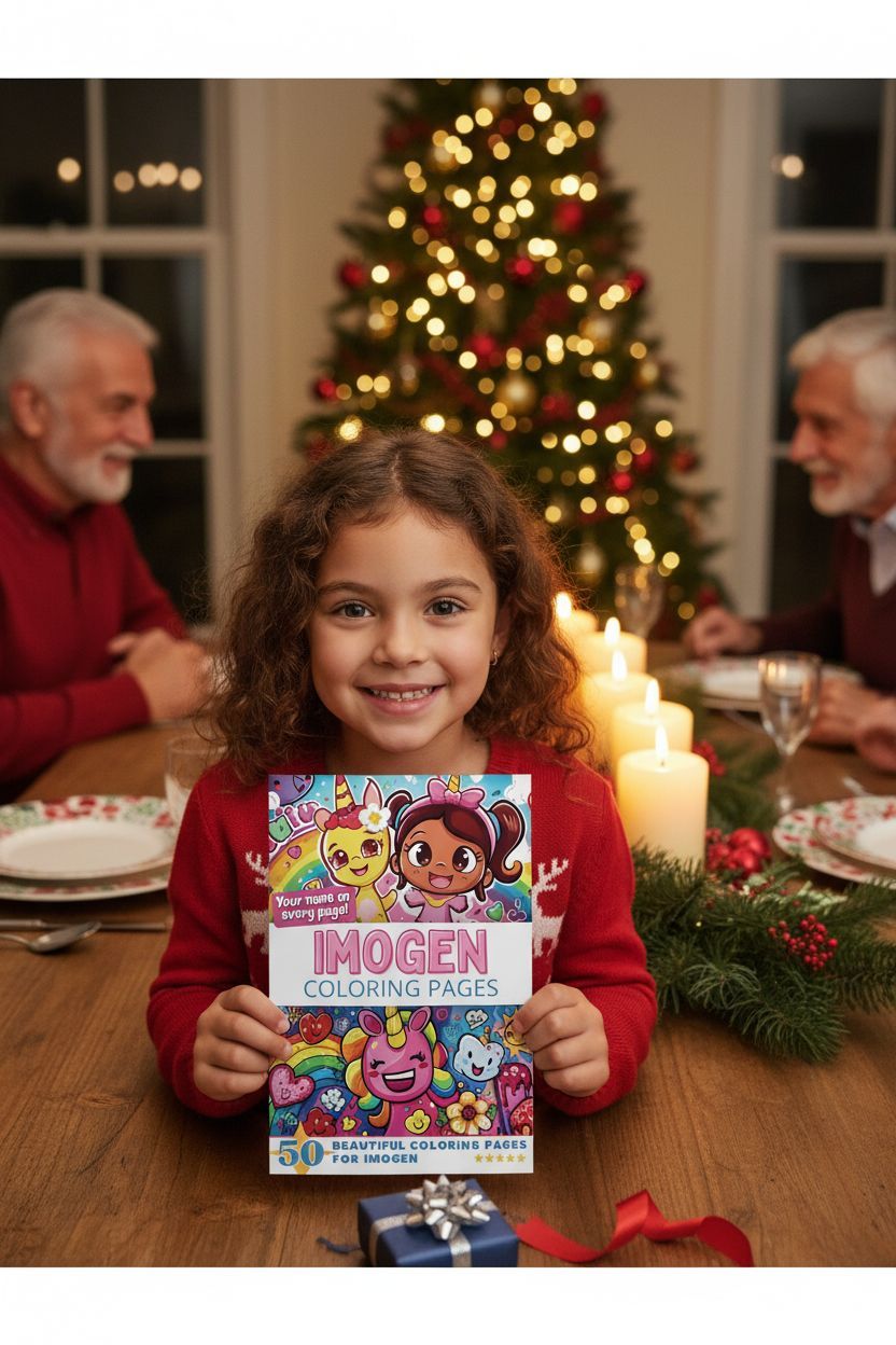 Imogen Christmas coloring pages gift